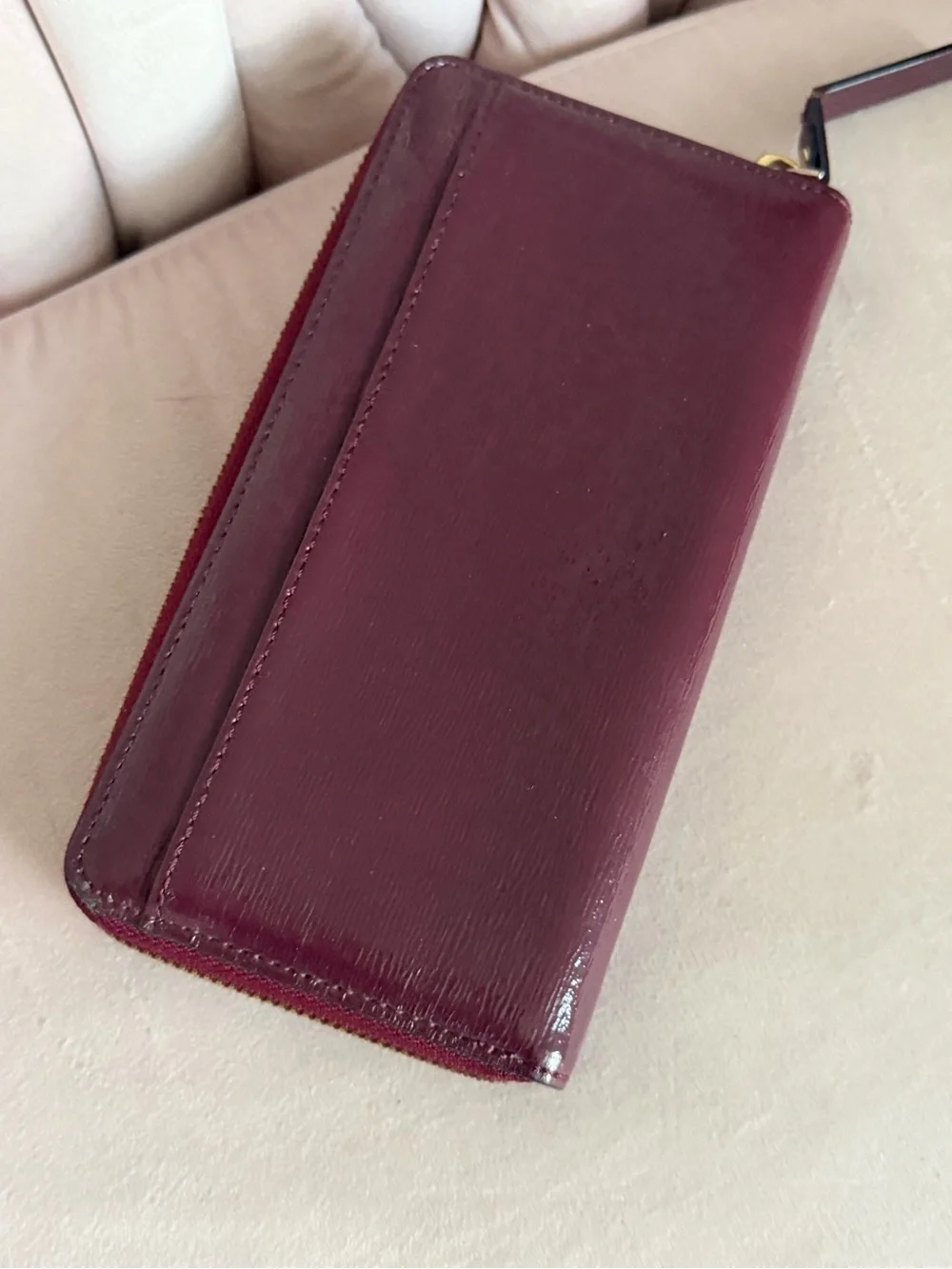 Kate Spade Bixby Place Neda Zip Around Wallet in Burgundy